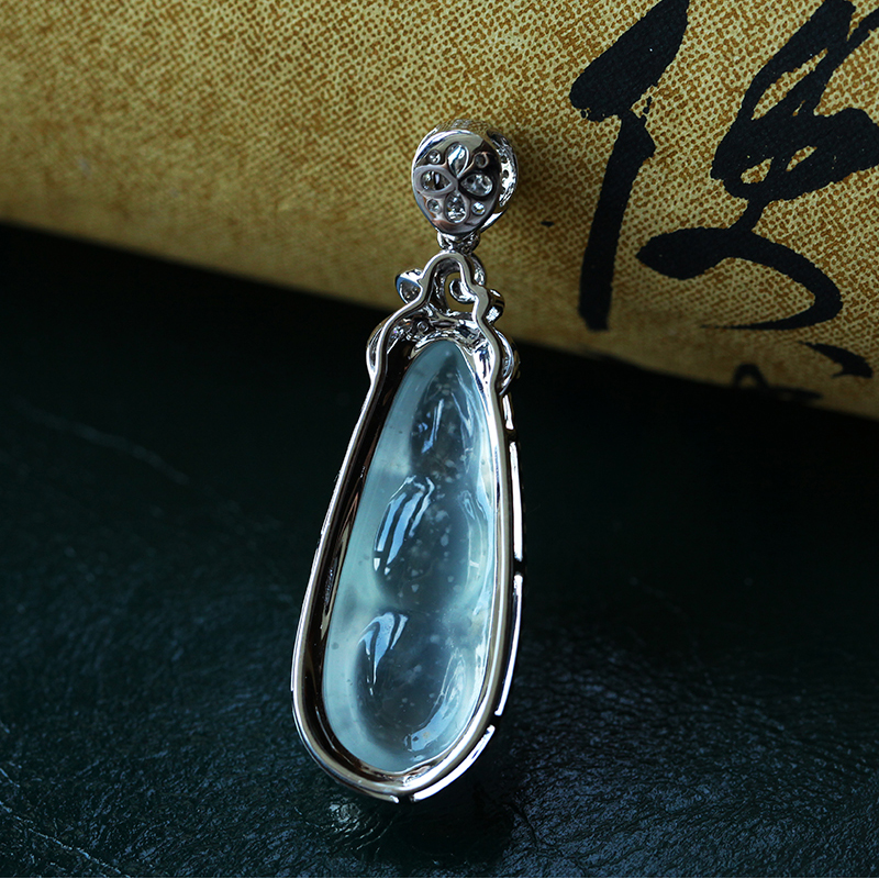 高冰种四季豆福豆吊坠