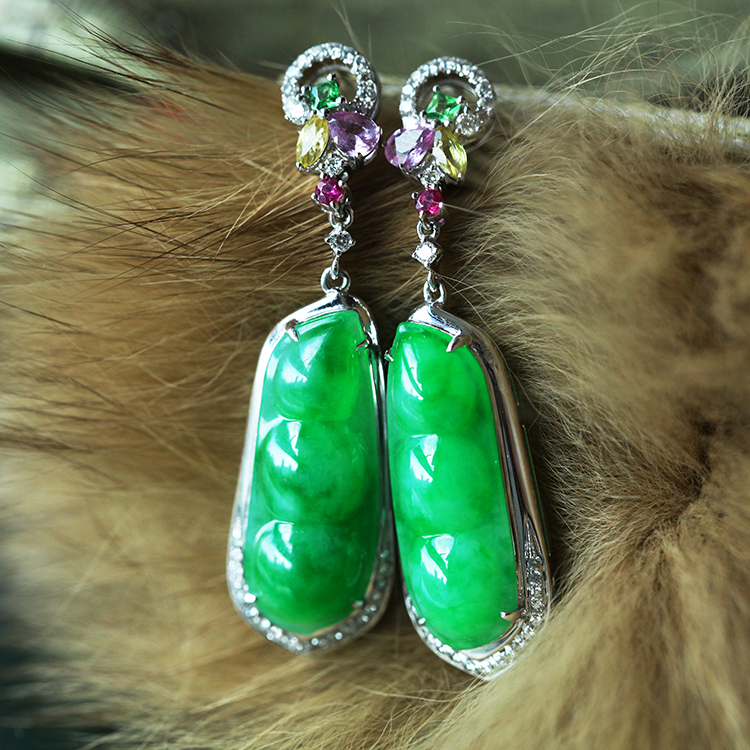 满绿葫芦耳饰耳坠