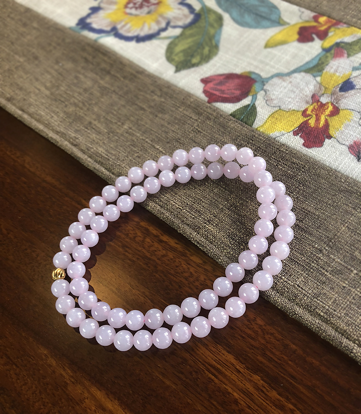 【每日一荐】适合秋冬佩戴的粉紫翡翠项链