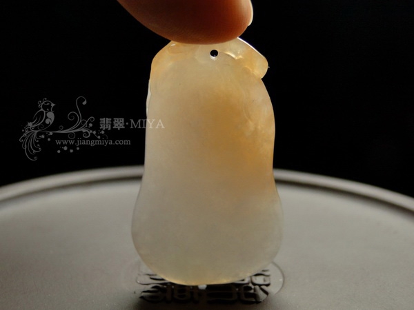 黄翡翡翠福瓜挂坠