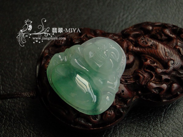 A货翡翠弥勒佛