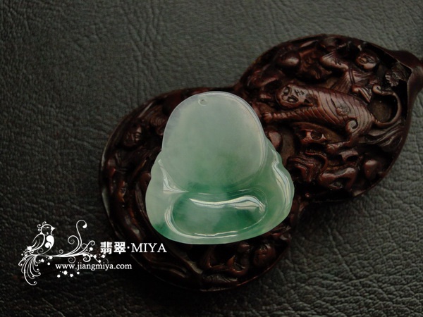 A货翡翠弥勒佛