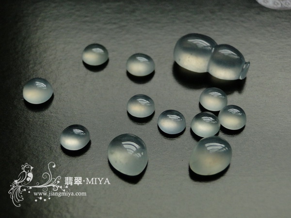 冰玻种翡翠蛋面定制