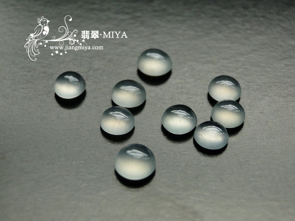 冰玻种翡翠蛋面定制