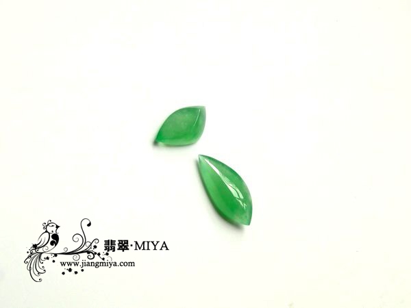 苹果绿小猫咪裸石戒面