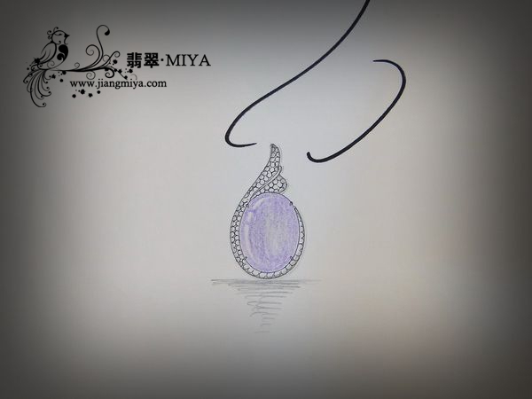 紫罗兰大蛋面款式设计图