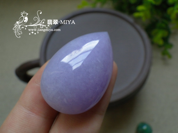 紫罗兰翡翠水滴大蛋面预定