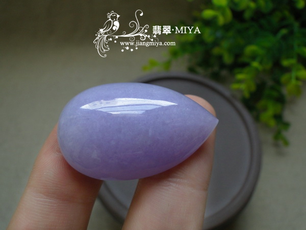 紫罗兰翡翠水滴大蛋面预定