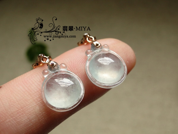 翡翠耳坠<圆>