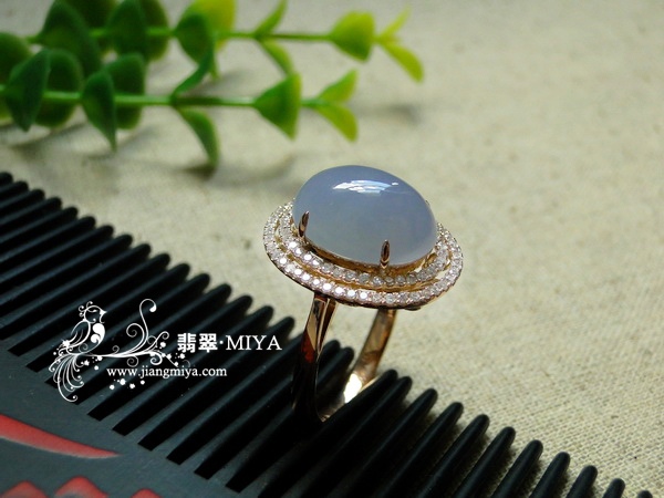6月定制镶嵌翡翠戒指挂坠