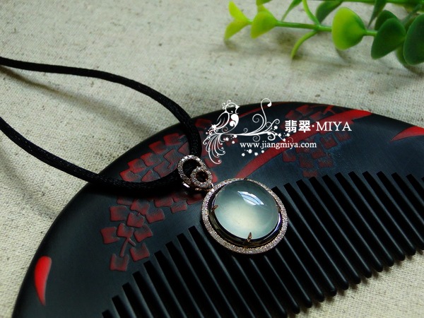6月定制镶嵌翡翠戒指挂坠