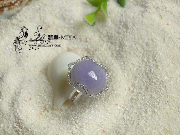 6月定制镶嵌翡翠戒指挂坠