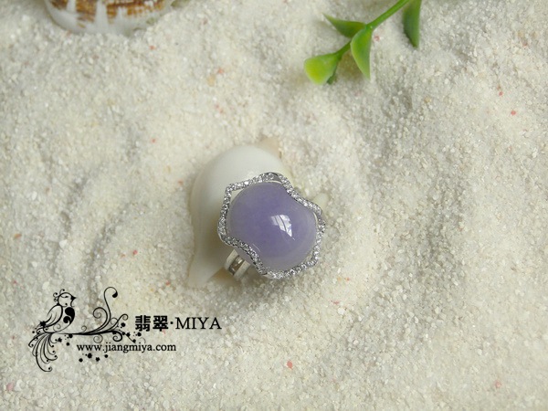 6月定制镶嵌翡翠戒指挂坠