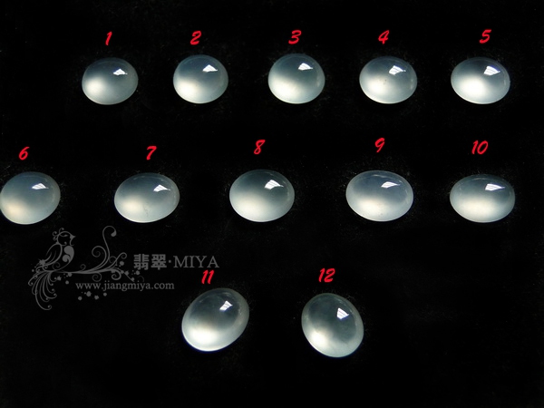 超值优惠白冰种起荧光翡翠蛋面团购