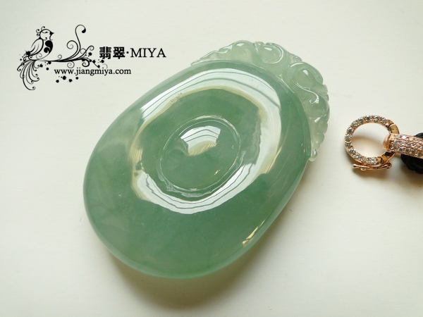 超值冰种淡绿色翡翠大花件团购