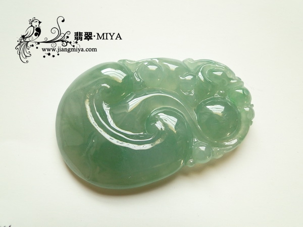 超值冰种淡绿色翡翠大花件团购