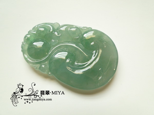 超值冰种淡绿色翡翠大花件团购