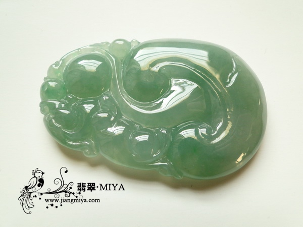 超值冰种淡绿色翡翠大花件团购