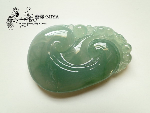 超值冰种淡绿色翡翠大花件团购