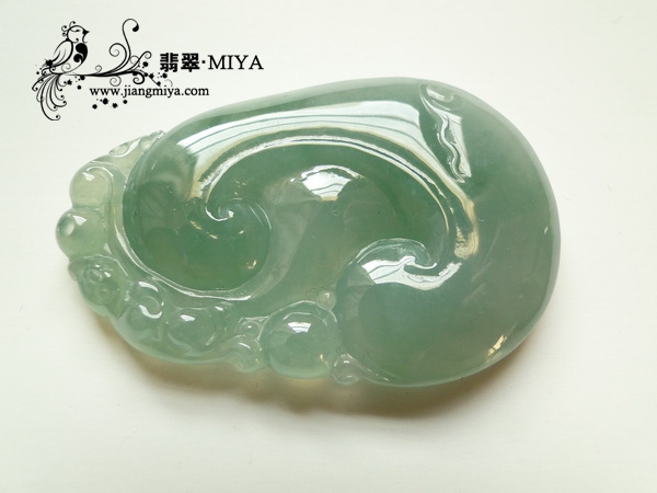 超值冰种淡绿色翡翠大花件团购