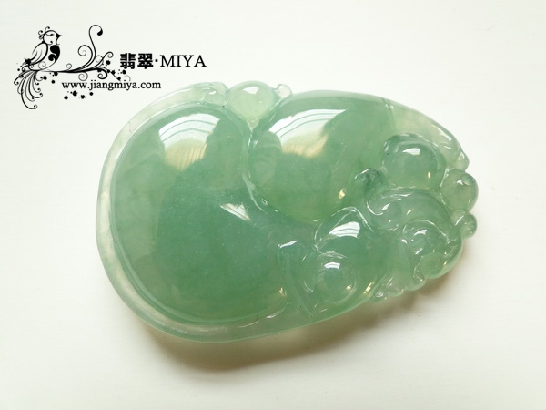 超值冰种淡绿色翡翠大花件团购