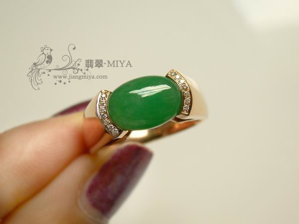 咪雅翡翠，8月定制镶嵌翡翠