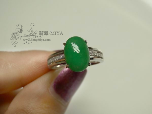 咪雅翡翠，8月定制镶嵌翡翠