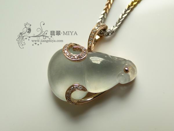 咪雅翡翠，8月定制镶嵌翡翠