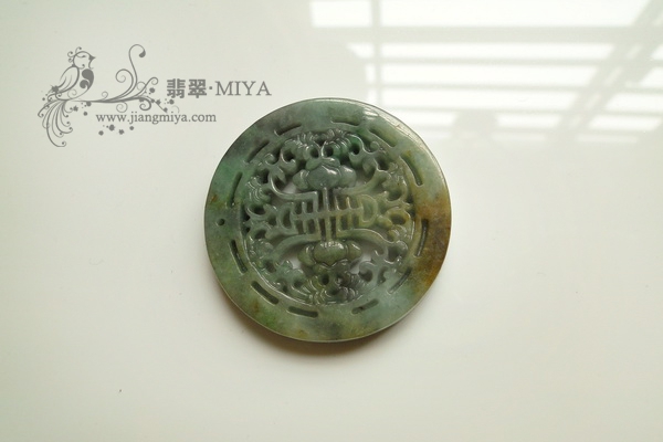 仿古雕刻超值翡翠花件