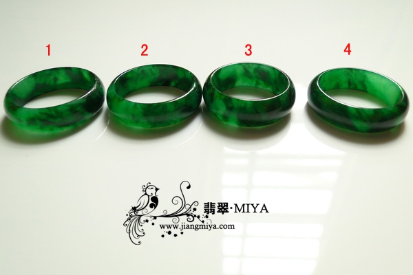 极品绚丽翡翠花青指环