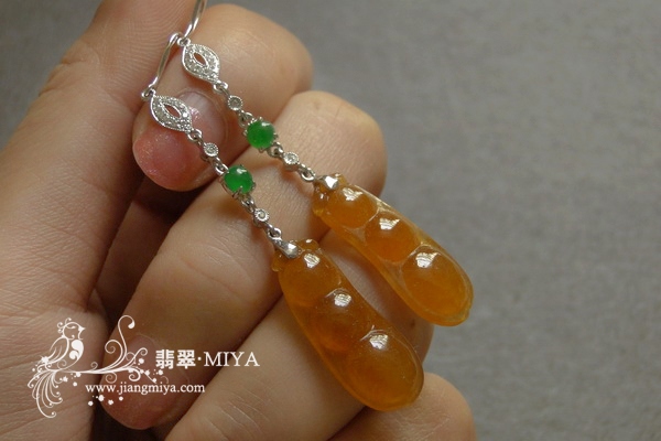 高档精品翡翠耳坠