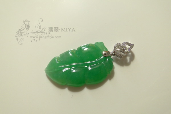 翡翠戒指，树叶