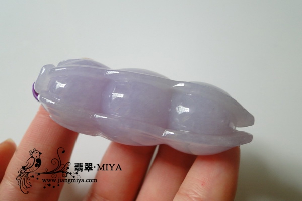 冰种正阳绿翡翠鱼化龙小挂坠
