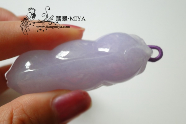冰种正阳绿翡翠鱼化龙小挂坠
