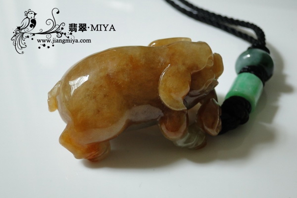 特色黄皮如意金猪,可做手玩,包挂,车挂