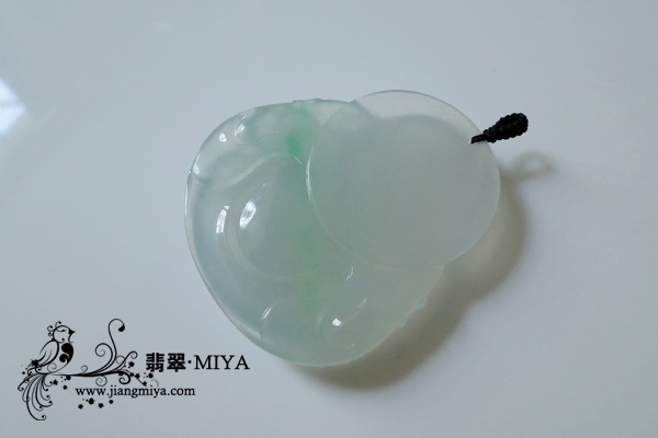 老坑冰种飘绿丝翡翠大弥勒佛