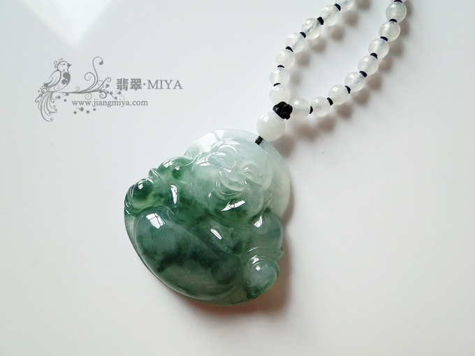 飘蓝花饱满坐佛