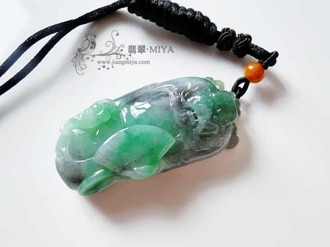 翡翠如意，翡翠钟馗