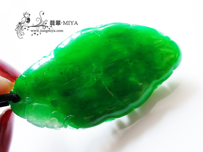 收藏级别翡翠绿荷叶