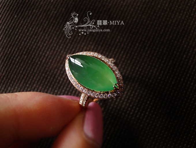 冰种绿水戒指