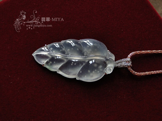 高冰木那种飘雪花棉翡翠叶子