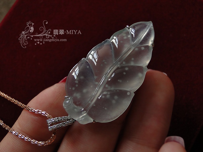 高冰木那种飘雪花棉翡翠叶子