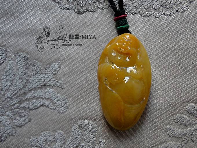 黄翡佛公把玩挂件
