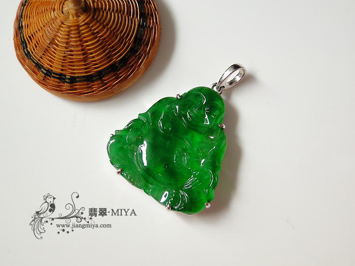玻璃种帝王绿佛公