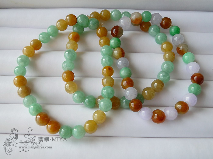 及其漂亮的翡翠手珠链