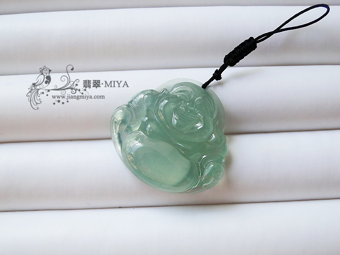 玻璃种略带底色完美佛公