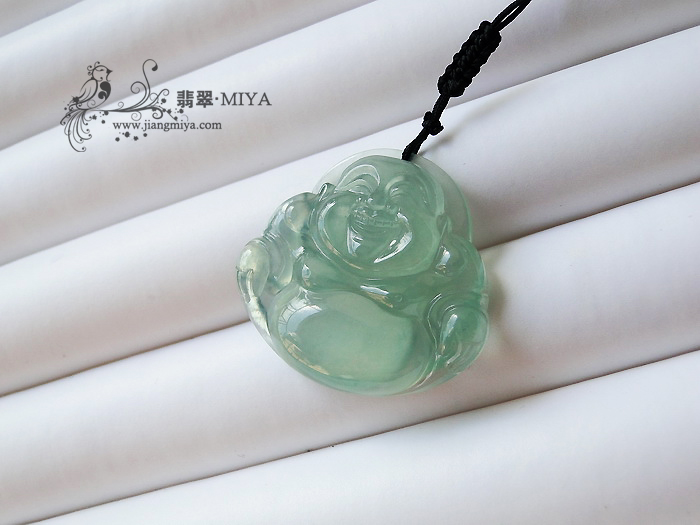 玻璃种略带底色完美佛公
