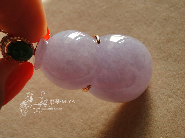饱满春紫翡翠大葫芦