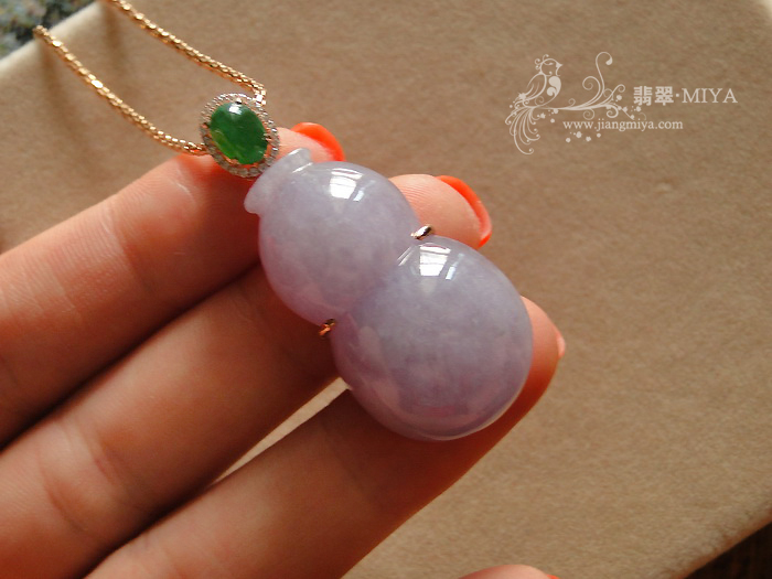 饱满春紫翡翠大葫芦