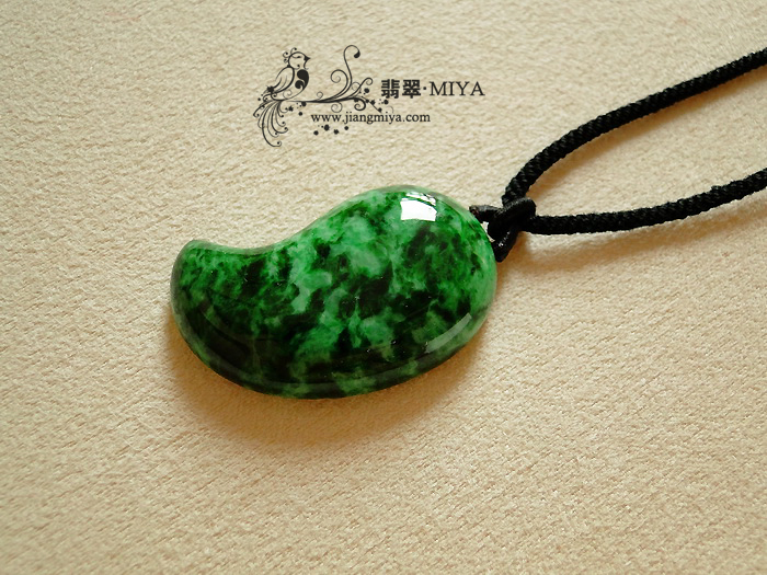 翡翠素件个性定制，花青试水第一件